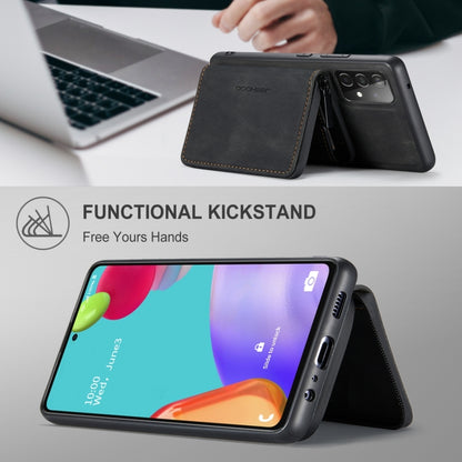 For Samsung Galaxy A53 5G JEEHOOD Magnetic Zipper Horizontal Flip Leather Phone Case(Black) - Galaxy Phone Cases by JEEHOOD | Online Shopping UK | buy2fix