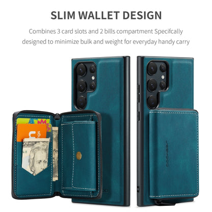 For Samsung Galaxy S23 Ultra 5G JEEHOOD Magnetic Zipper Horizontal Flip Leather Phone Case(Blue) - Galaxy S23 Ultra 5G Cases by JEEHOOD | Online Shopping UK | buy2fix