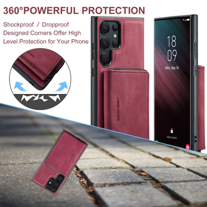 For Samsung Galaxy S23 Ultra 5G JEEHOOD Magnetic Zipper Horizontal Flip Leather Phone Case(Red) - Galaxy S23 Ultra 5G Cases by JEEHOOD | Online Shopping UK | buy2fix