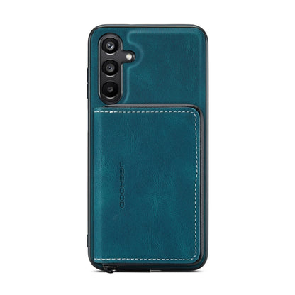 For Samsung Galaxy A15 5G JEEHOOD Magnetic Zipper Horizontal Flip Leather Phone Case(Blue) - Galaxy Phone Cases by JEEHOOD | Online Shopping UK | buy2fix
