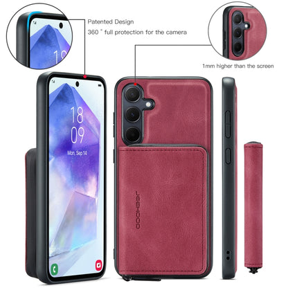 For Samsung Galaxy A55 5G JEEHOOD Magnetic Zipper Horizontal Flip Leather Phone Case(Red) - Galaxy Phone Cases by JEEHOOD | Online Shopping UK | buy2fix
