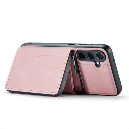 For Samsung Galaxy A35 5G JEEHOOD Magnetic Zipper Horizontal Flip Leather Phone Case(Pink) - Galaxy Phone Cases by JEEHOOD | Online Shopping UK | buy2fix