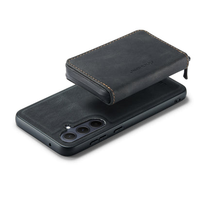 For Samsung Galaxy A35 5G JEEHOOD Magnetic Zipper Horizontal Flip Leather Phone Case(Black) - Galaxy Phone Cases by JEEHOOD | Online Shopping UK | buy2fix