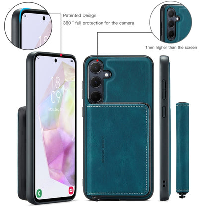 For Samsung Galaxy A35 5G JEEHOOD Magnetic Zipper Horizontal Flip Leather Phone Case(Blue) - Galaxy Phone Cases by JEEHOOD | Online Shopping UK | buy2fix