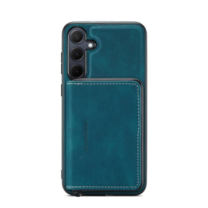 For Samsung Galaxy A35 5G JEEHOOD Magnetic Zipper Horizontal Flip Leather Phone Case(Blue) - Galaxy Phone Cases by JEEHOOD | Online Shopping UK | buy2fix