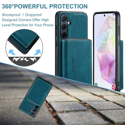 For Samsung Galaxy A35 5G JEEHOOD Magnetic Zipper Horizontal Flip Leather Phone Case(Blue) - Galaxy Phone Cases by JEEHOOD | Online Shopping UK | buy2fix