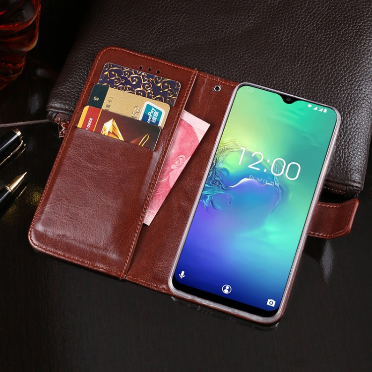 For Oukitel C15 Pro idewei  Crazy Horse Texture Horizontal Flip Leather Case with Holder & Card Slots & Wallet(White) - More Brand by idewei | Online Shopping UK | buy2fix