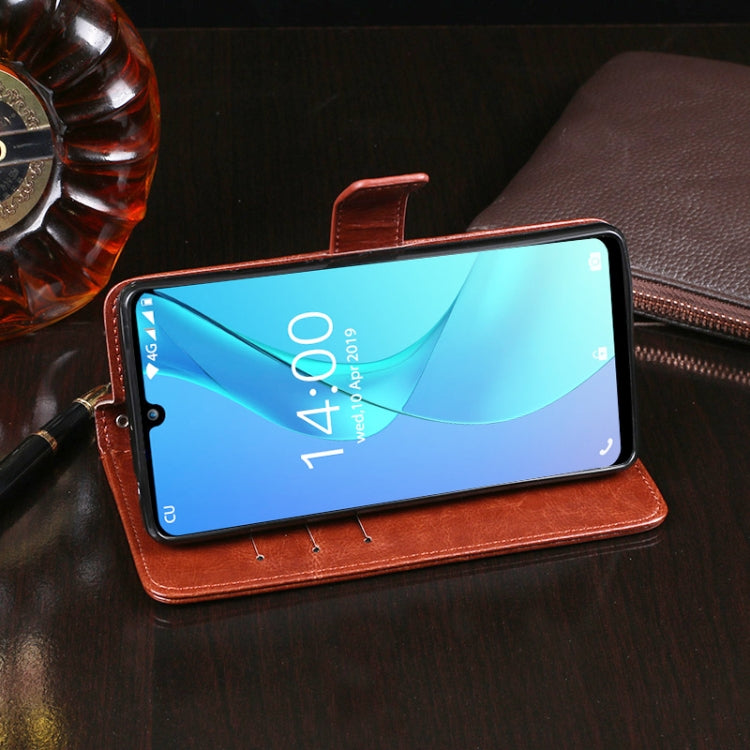 For Oukitel C16 Pro idewei  Crazy Horse Texture Horizontal Flip Leather Case with Holder & Card Slots & Wallet(Black) - More Brand by idewei | Online Shopping UK | buy2fix