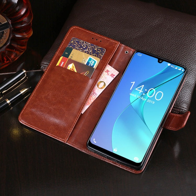 For Oukitel C16 Pro idewei Crazy Horse Texture Horizontal Flip Leather Case with Holder & Card Slots & Wallet(Black) - More Brand by idewei | Online Shopping UK | buy2fix