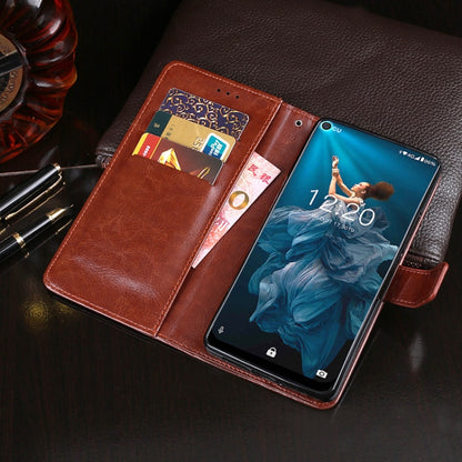 For Oukitel C17 Pro idewei  Crazy Horse Texture Horizontal Flip Leather Case with Holder & Card Slots & Wallet(Dark Blue) - More Brand by idewei | Online Shopping UK | buy2fix