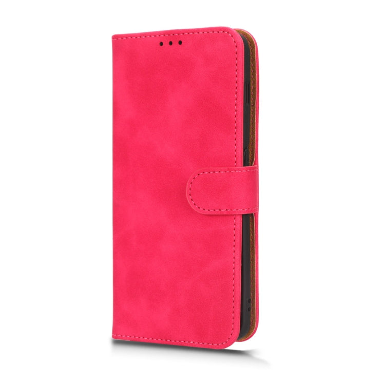 For OnePlus 11 Skin Feel Magnetic Flip Leather Phone Case(Rose Red) - OnePlus Cases by buy2fix | Online Shopping UK | buy2fix