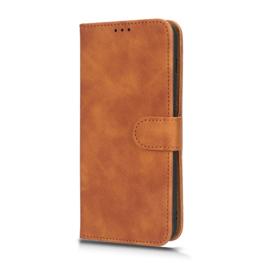 For OnePlus 11 Skin Feel Magnetic Flip Leather Phone Case(Brown) by buy2fix