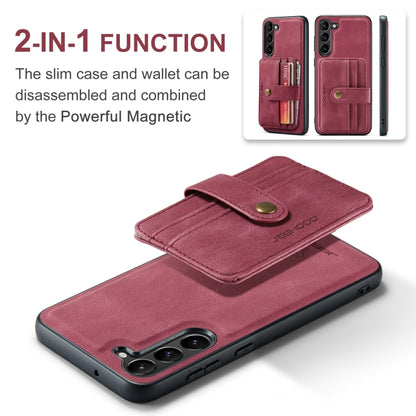 For Samsung Galaxy S24 5G JEEHOOD RFID Blocking Anti-Theft Magnetic Phone Case(Red) - Galaxy S24 5G Cases by JEEHOOD | Online Shopping UK | buy2fix