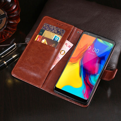 For LG Stylo 5 idewei Crazy Horse Texture Horizontal Flip Leather Case with Holder & Card Slots & Wallet(Sky Blue) - LG Cases by idewei | Online Shopping UK | buy2fix