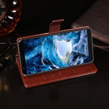 For Ulefone S1 idewei Crazy Horse Texture Horizontal Flip Leather Case with Holder & Card Slots & Wallet(White) by idewei