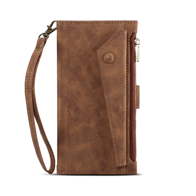 For Samsung Galaxy A14 5G ESEBLE Retro Frosted RFID Flip Leather Phone Case(Brown) - Galaxy Phone Cases by ESEBLE | Online Shopping UK | buy2fix