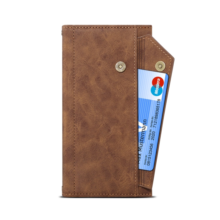 For Samsung Galaxy A14 5G ESEBLE Retro Frosted RFID Flip Leather Phone Case(Brown) - Galaxy Phone Cases by ESEBLE | Online Shopping UK | buy2fix