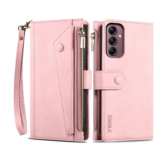 For Samsung Galaxy A14 5G ESEBLE Retro Frosted RFID Flip Leather Phone Case(Rose Gold)
