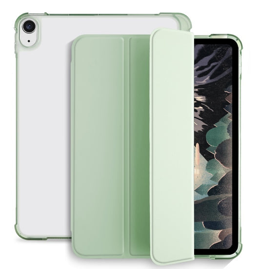 For iPad Air 2020 / 2022 10.9 3-fold Shockproof Smart Leather Tablet Case(Green) - iPad Air (2022) / (2020) 10.9 Cases by buy2fix | Online Shopping UK | buy2fix