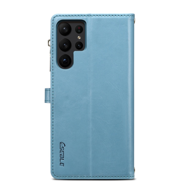 For Samsung Galaxy A14 5G ESEBLE Star Series Lanyard Zipper Wallet RFID Leather Case(Blue) - Galaxy Phone Cases by ESEBLE | Online Shopping UK | buy2fix