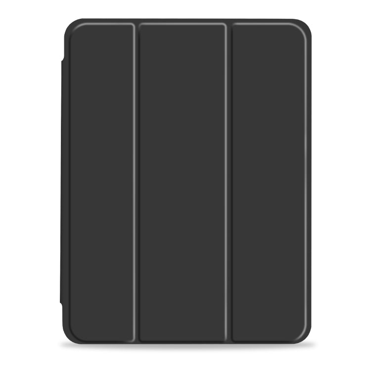 For iPad Pro 11 2022 / 2021 / 2020 3-fold Shockproof Smart Leather Tablet Case(Black) - iPad Pro 11 (2022/2021) Cases by buy2fix | Online Shopping UK | buy2fix