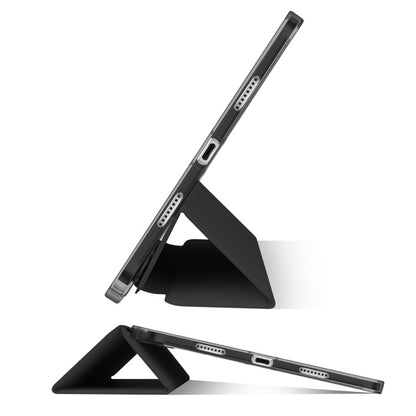 For iPad Pro 11 2022 / 2021 / 2020 3-fold Shockproof Smart Leather Tablet Case(Black) - iPad Pro 11 (2022/2021) Cases by buy2fix | Online Shopping UK | buy2fix