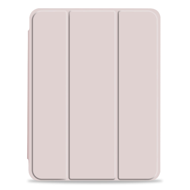 For iPad Pro 11 2022 / 2021 / 2020 3-fold Shockproof Smart Leather Tablet Case(Pink) - iPad Pro 11 (2022/2021) Cases by buy2fix | Online Shopping UK | buy2fix