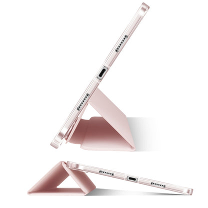 For iPad Pro 11 2022 / 2021 / 2020 3-fold Shockproof Smart Leather Tablet Case(Pink) - iPad Pro 11 (2022/2021) Cases by buy2fix | Online Shopping UK | buy2fix