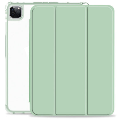 For iPad Pro 11 2022 / 2021 / 2020 3-fold Shockproof Smart Leather Tablet Case(Green) - iPad Pro 11 (2022/2021) Cases by buy2fix | Online Shopping UK | buy2fix