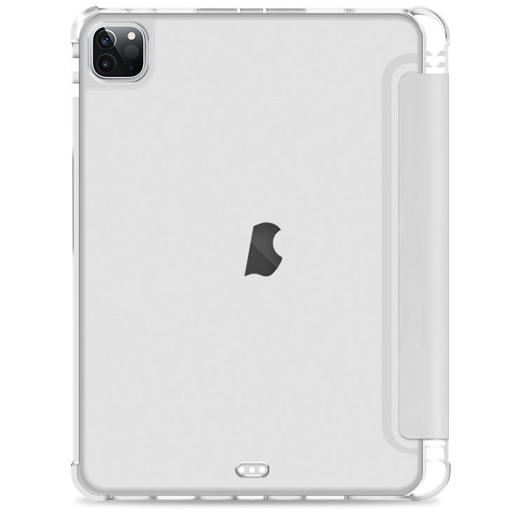 For iPad Pro 11 2022 / 2021 / 2020 3-fold Shockproof Smart Leather Tablet Case(Grey) - iPad Pro 11 (2022/2021) Cases by buy2fix | Online Shopping UK | buy2fix