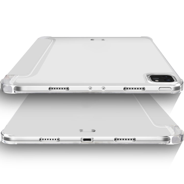 For iPad Pro 11 2022 / 2021 / 2020 3-fold Shockproof Smart Leather Tablet Case(Grey) - iPad Pro 11 (2022/2021) Cases by buy2fix | Online Shopping UK | buy2fix