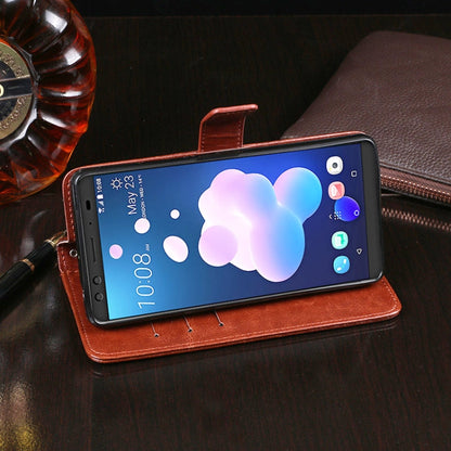 For HTC U12+ idewei Crazy Horse Texture Horizontal Flip Leather Case with Holder & Card Slots & Wallet(Sky Blue) - More Brand by idewei | Online Shopping UK | buy2fix