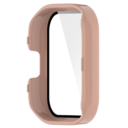 For Xiaomi Redmi Watch 3 PC + Tempered Film Integrated Watch Protective Case(Pink) - Watch Cases by buy2fix | Online Shopping UK | buy2fix