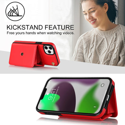 For iPhone 11 Pro Max RFID Card Slot Phone Case with Long Lanyard(Red) - iPhone 11 Pro Max Cases by buy2fix | Online Shopping UK | buy2fix