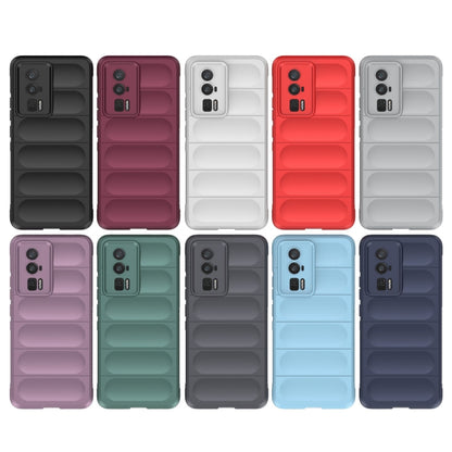 For Xiaomi Redmi K60 Magic Shield TPU + Flannel Phone Case(Purple) - Xiaomi Cases by buy2fix | Online Shopping UK | buy2fix