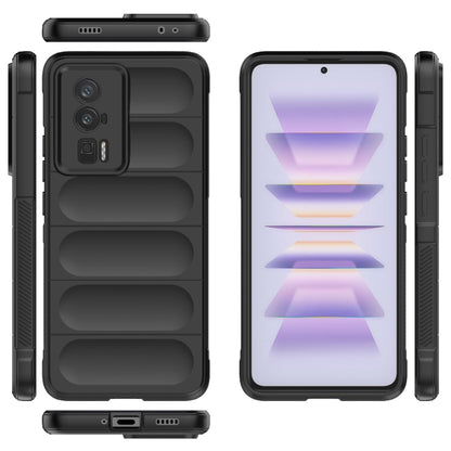 For Xiaomi Redmi K60 Pro Magic Shield TPU + Flannel Phone Case(Purple) by buy2fix