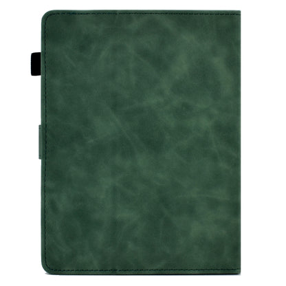 For 7 inch Tablets Peony Butterfly Embossed Leather Tablet Case(Green) - 7 inch by buy2fix | Online Shopping UK | buy2fix