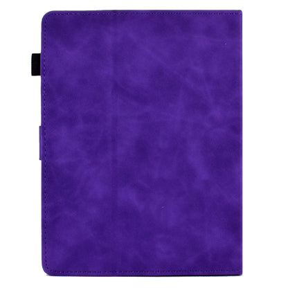 For 7 inch Tablets Peony Butterfly Embossed Leather Tablet Case(Purple) - 7 inch by buy2fix | Online Shopping UK | buy2fix