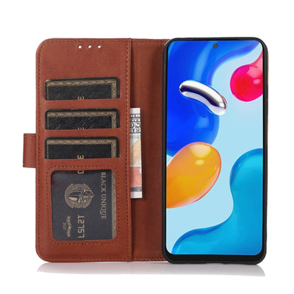 For OnePlus 11 5G Cow Texture Flip Leather Phone Case(Brown) - OnePlus Cases by buy2fix | Online Shopping UK | buy2fix