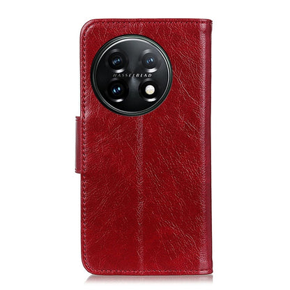 For OnePlus 11 5G Nappa Texture Flip Leather Phone Case(Red) - OnePlus Cases by buy2fix | Online Shopping UK | buy2fix