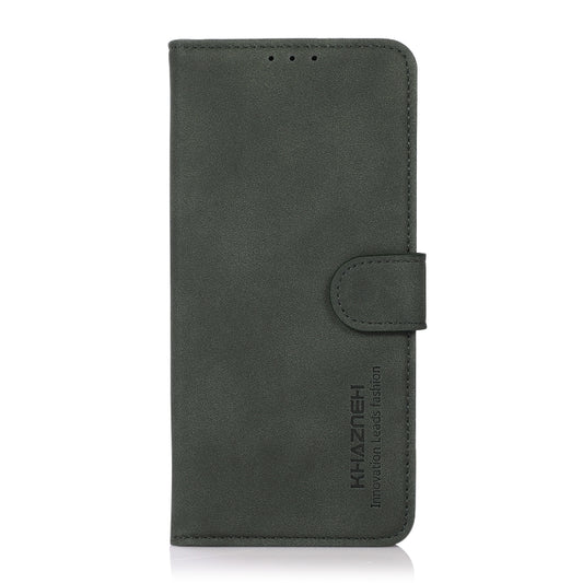 For OnePlus 11 5G KHAZNEH Matte Texture Leather Phone Case(Green) by buy2fix