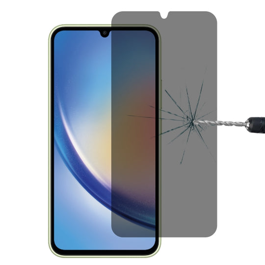 For Samsung Galaxy A34 5G Flat Surface Privacy Tempered Glass Film