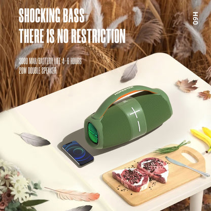 HOPESTAR H60 20W Outdoor Portable Waterproof Wireless Bluetooth Speaker(Black) - Waterproof Speaker by HOPESTAR | Online Shopping UK | buy2fix