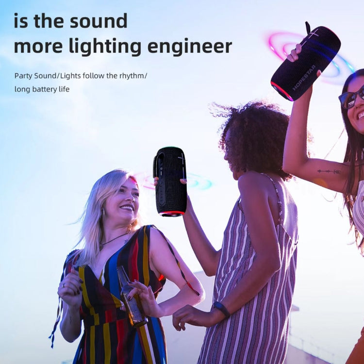 HOPESTAR P35 20W Outdoor IPX7 Waterproof TWS Wireless Bluetooth Speaker(Blue) - Waterproof Speaker by HOPESTAR | Online Shopping UK | buy2fix