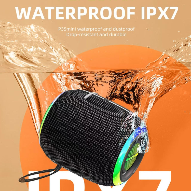 HOPESTAR P35 mini 10W Outdoor IPX7 Waterproof TWS Bluetooth Speaker(Black) - Waterproof Speaker by HOPESTAR | Online Shopping UK | buy2fix
