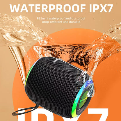 HOPESTAR P35 mini 10W Outdoor IPX7 Waterproof TWS Bluetooth Speaker(Black) - Waterproof Speaker by HOPESTAR | Online Shopping UK | buy2fix