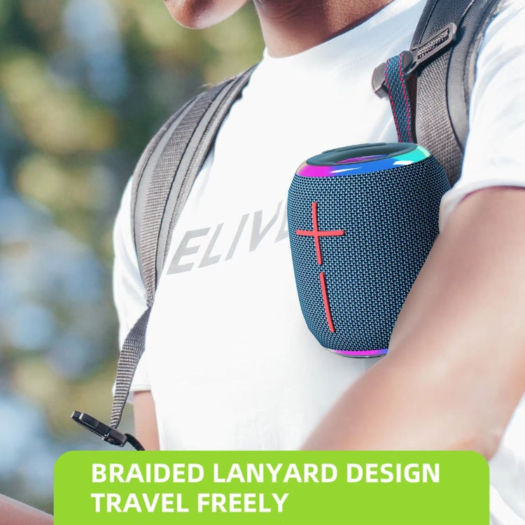 HOPESTAR P35 mini 10W Outdoor IPX7 Waterproof TWS Bluetooth Speaker(Blue) - Waterproof Speaker by HOPESTAR | Online Shopping UK | buy2fix