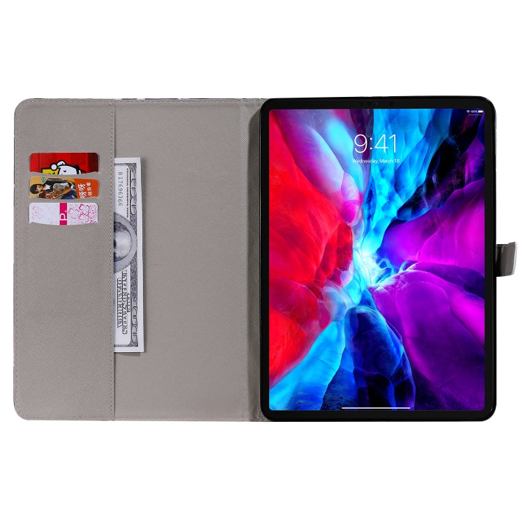 For iPad Pro 11 (2020) 3D Colored Drawing Horizontal Flip Leather Tablet Case with Holder & Card Slot & Wallet(Purple Butterfly) - iPad Pro 11 (2020) Cases by buy2fix | Online Shopping UK | buy2fix