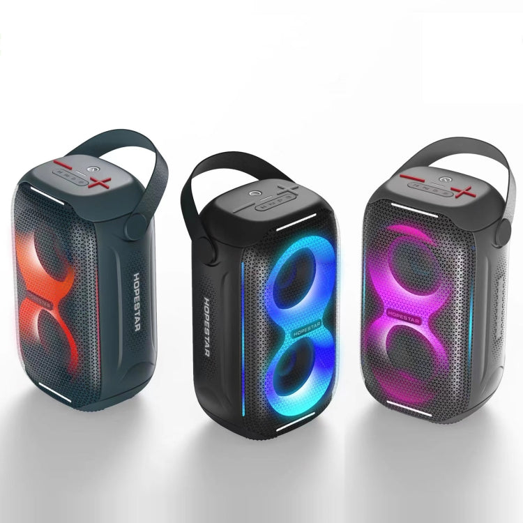 HOPESTAR Party200 mini Portable Tone Pulse RGB Light Bluetooth Speaker(Grey) - Waterproof Speaker by HOPESTAR | Online Shopping UK | buy2fix