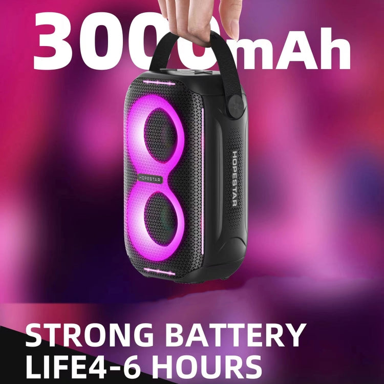 HOPESTAR Party200 mini Portable Tone Pulse RGB Light Bluetooth Speaker(Black) - Waterproof Speaker by HOPESTAR | Online Shopping UK | buy2fix